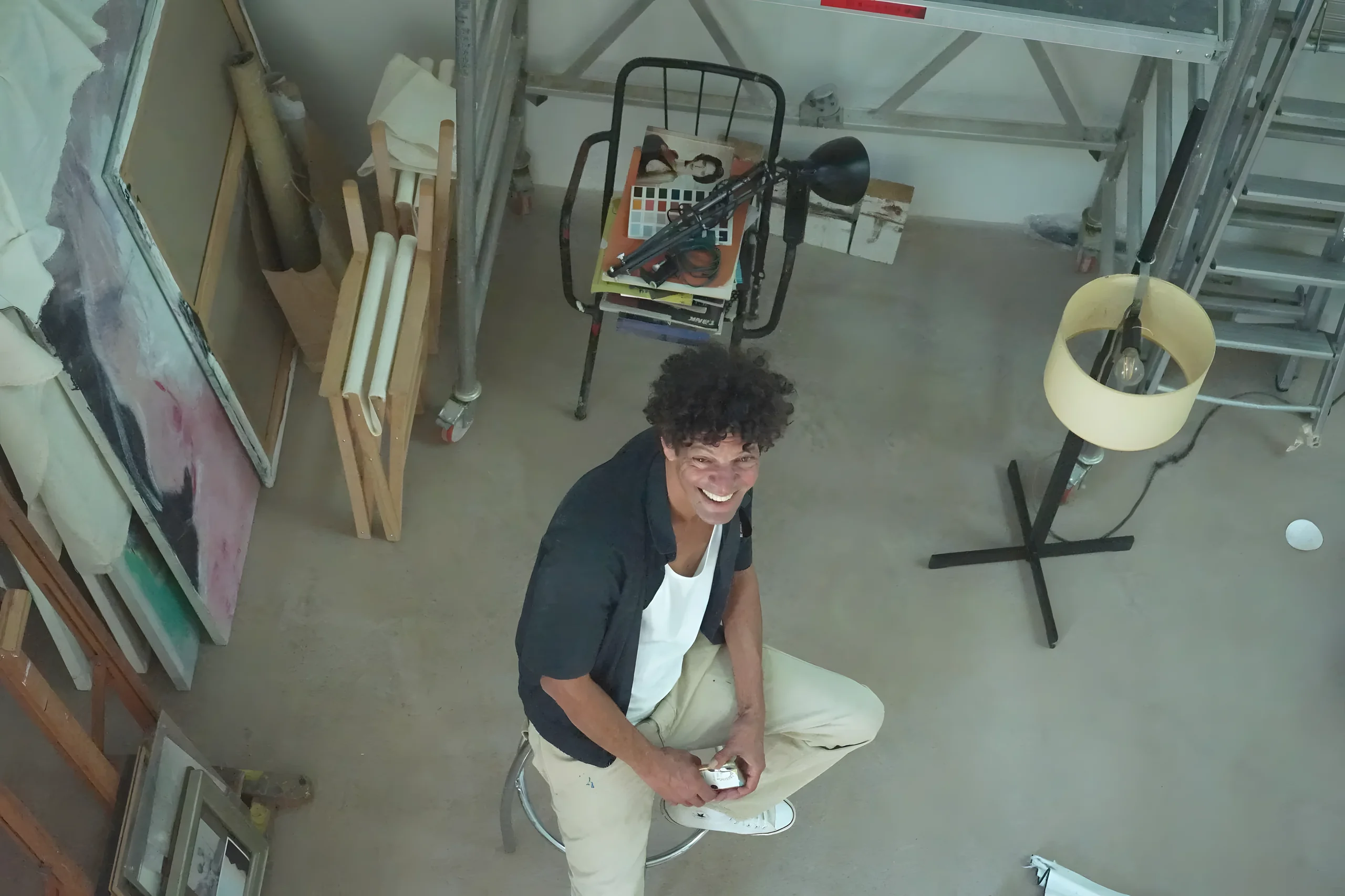 El taller de pintura de Maison Atelier, visto desde arriba
